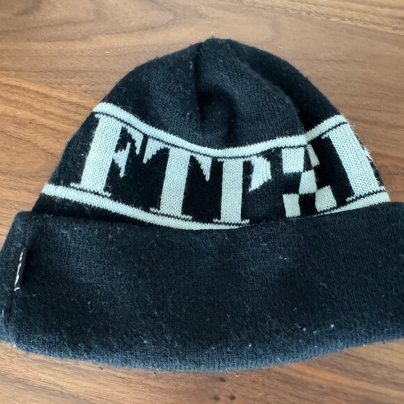 FTP Black & White Beanie Cap Hat RARE MINT CONDITION - Picture 1 of 7